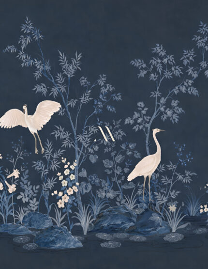 chinoiserie navy